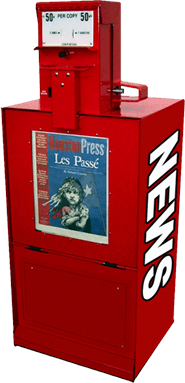 Coin Operated Newspaper rack