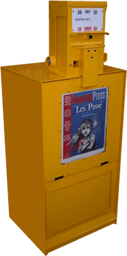 Coin Operated Newspaper rack