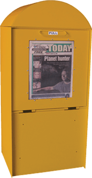 Coin Operated Newspaper rack